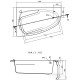 Ванна Cersanit Joanna 140x90 L (с каркасом)