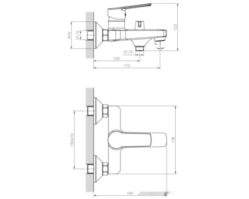 Смеситель DecoRoom DR22036