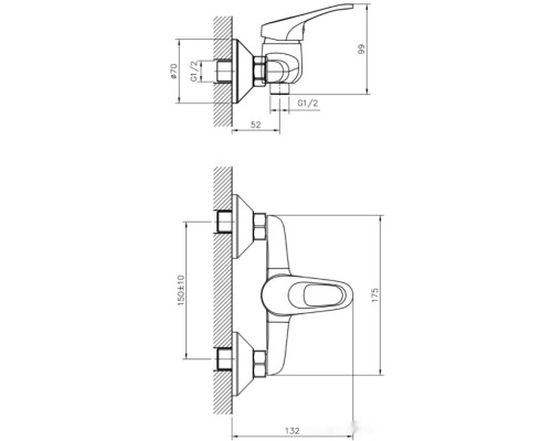 Смеситель DecoRoom DR21055