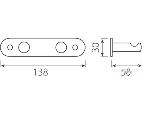 Крючок для ванны Ferro Grace AC06