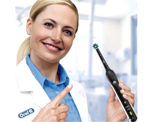 Электрическая зубная щетка Oral-B Smart 4 4000N Cross Action D601.525.3 (черный)