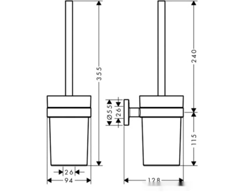 Набор для туалета Hansgrohe Logis Set Universal 41728000