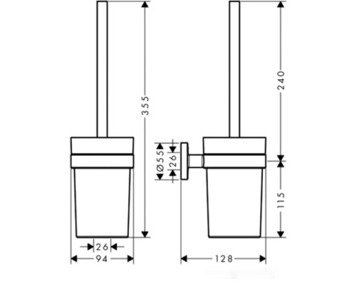 Набор для туалета Hansgrohe Logis Set Universal 41727000