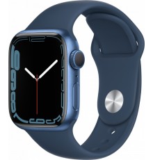 Умные часы Apple Watch Series 7 45 мм (синий/синий омут спортивный)