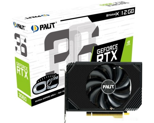 Видеокарта PALIT GeForce RTX 3060 StormX OC 12GB GDDR6 NE63060S19K9-190AF