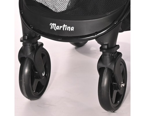 Детская коляска Lorelli Martina 2021 (black&silver blue)