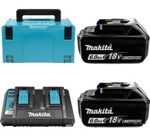 Аккумулятор для инструмента Makita BL1860B + DC18RD 198080-9 (40В/6 Ah + 7.2-18В)