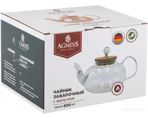 Заварочный чайник Agness Kristall 889-113