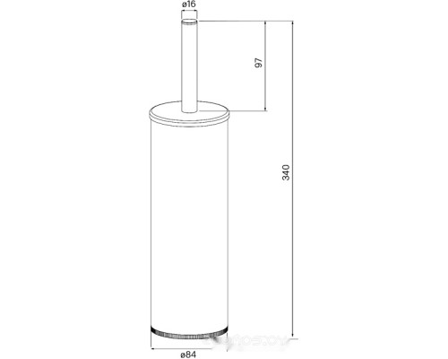 Ершик для унитаза IDDIS Optima Home BRU01CCi47