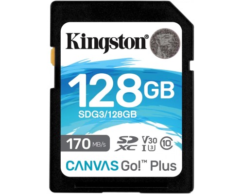 Карта памяти Kingston Canvas Go! Plus SDXC 128GB