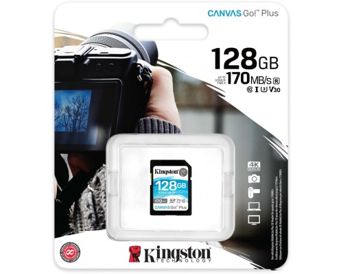 Карта памяти Kingston Canvas Go! Plus SDXC 128GB