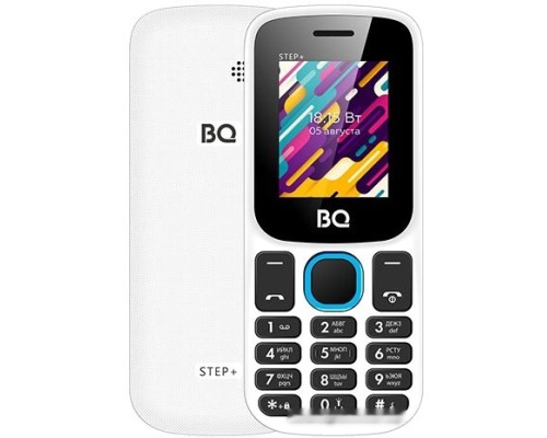 Мобильный телефон BQ-Mobile BQ-1848 Step+ (белый/голубой)