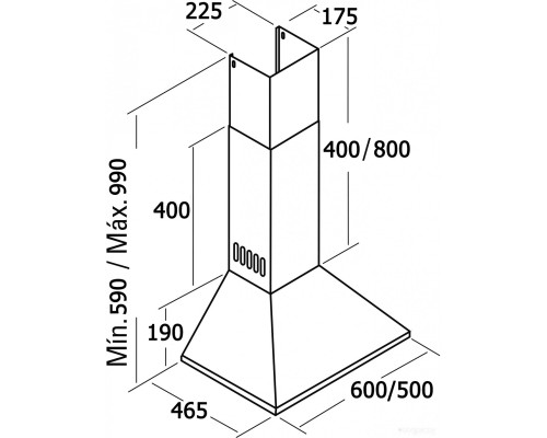 Вытяжка CATA V3-S500 IV 02088107