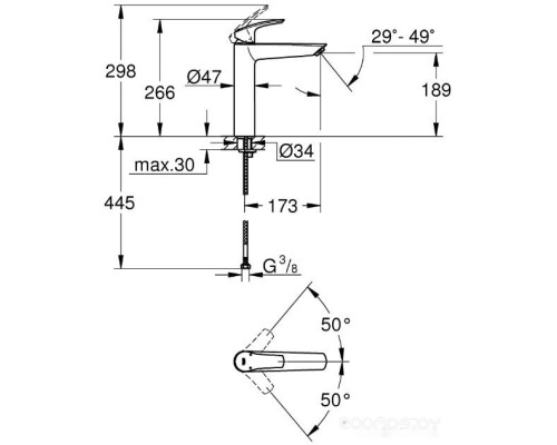 Смеситель Grohe Eurosmart 23971003