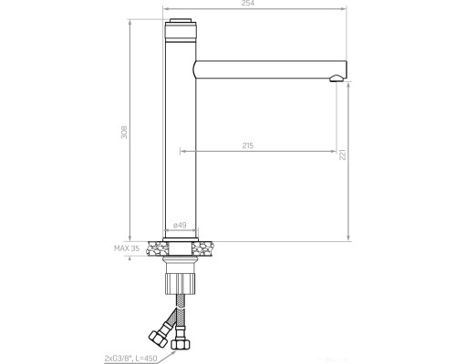 Смеситель Laveo Volumo BAV 02ND