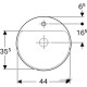Умывальник Geberit VariForm 500.707.01.2