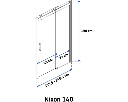 Душевая дверь Rea Nixon-2 140
