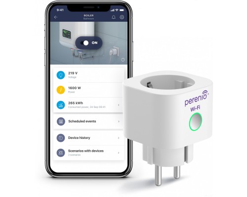 Умная розетка Perenio Power Link Wi-Fi PEHPL10