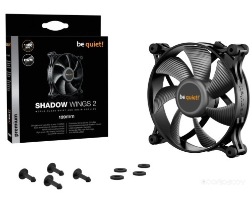 Вентилятор для корпуса be quiet! Shadow Wings 2 140mm PWM BL087