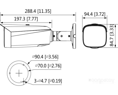 IP-камера Dahua DH-IPC-HFW3249T1P-AS-PV-0360B