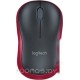 Мышь Logitech M185 (черный/красный)