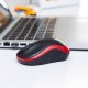 Мышь Logitech M185 (черный/красный)