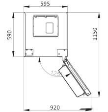 Холодильник Korting KNFC 62029 XN