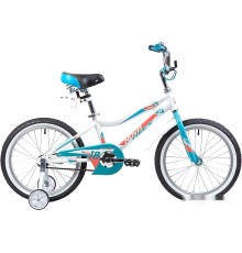 Детский велосипед Novatrack Novara 18 (белый/голубой, 2019)