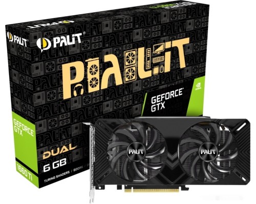 Видеокарта PALIT GeForce GTX 1660 Ti Dual 6GB GDDR6 NE6166T018J9-1160C