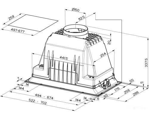 Вытяжка Faber Inka Plus HCS BK A70 305.0628.323