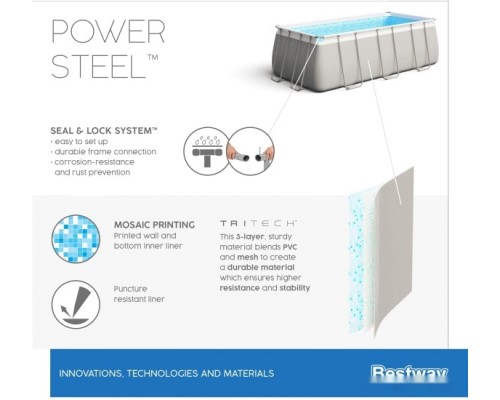 Бассейн Bestway Power Steel 56671 (488x244x122)