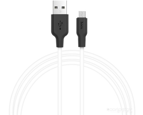 Кабель Hoco X21 microUSB (белый)