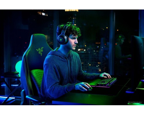 Офисное кресло RAZER Iskur (черный/зеленый)