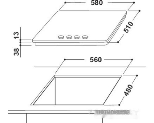 Варочная панель Indesit THP 641 W/IX/I