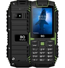 Мобильный телефон BQ-Mobile BQ-2447 Sharky (черный/зеленый)