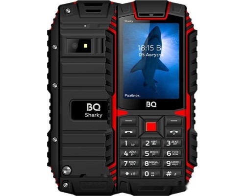 Мобильный телефон BQ-Mobile BQ-2447 Sharky (черный/красный)