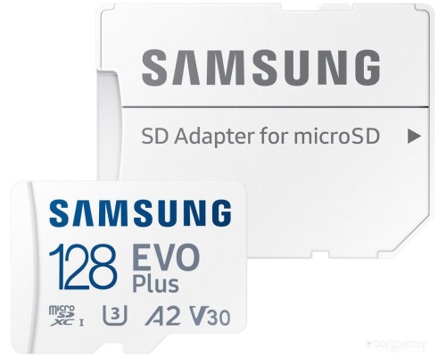 Карта памяти Samsung EVO Plus 2021 microSDXC 128GB (с адаптером)