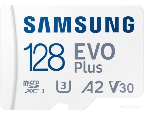 Карта памяти Samsung EVO Plus 2021 microSDXC 128GB (с адаптером)