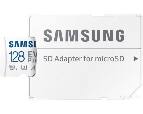 Карта памяти Samsung EVO Plus 2021 microSDXC 128GB (с адаптером)