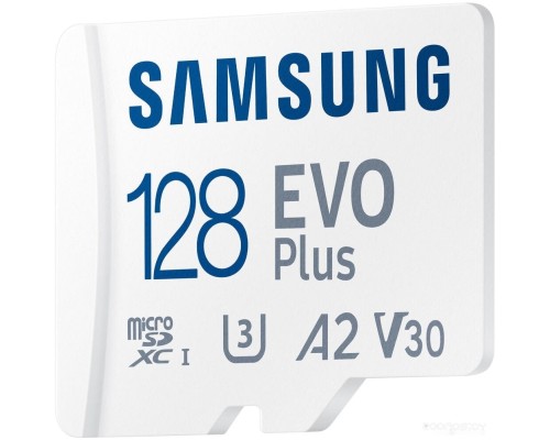 Карта памяти Samsung EVO Plus 2021 microSDXC 128GB (с адаптером)