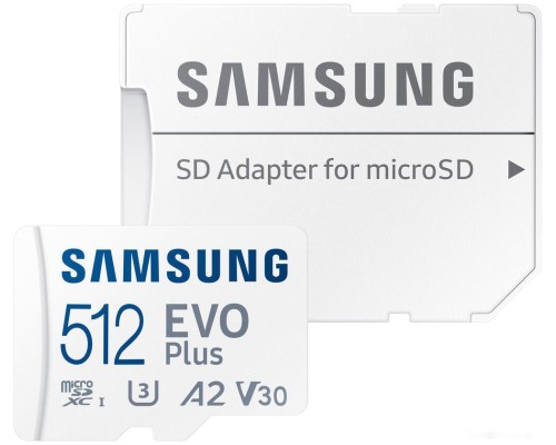 Карта памяти Samsung EVO Plus 2021 microSDXC 512GB (с адаптером)