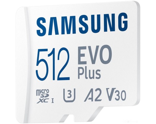 Карта памяти Samsung EVO Plus 2021 microSDXC 512GB (с адаптером)