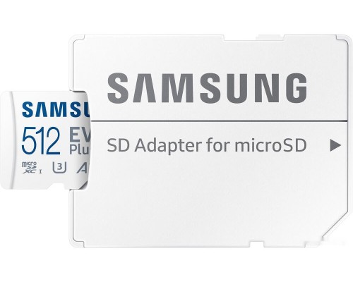 Карта памяти Samsung EVO Plus 2021 microSDXC 512GB (с адаптером)