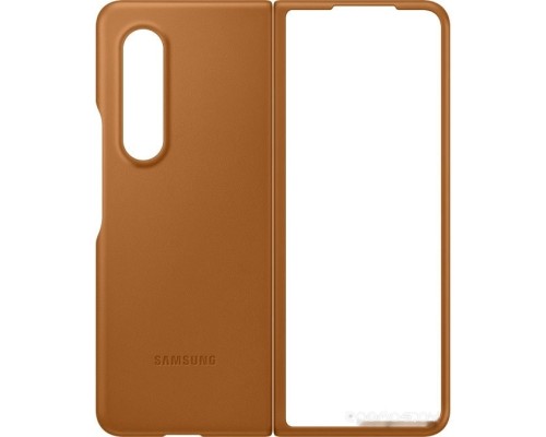 Чехол Samsung Leather Cover для Samsung Galaxy Z Fold3 (коричневый)