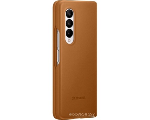 Чехол Samsung Leather Cover для Samsung Galaxy Z Fold3 (коричневый)