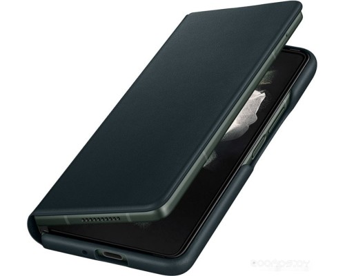 Чехол Samsung Leather Flip Cover для Samsung Galaxy Z Fold3 (зеленый)