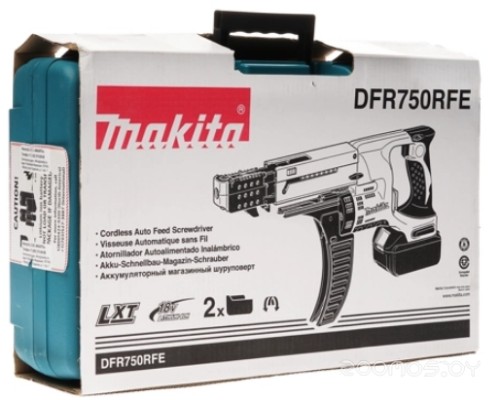 Шуруповерт для гипсокартона Makita DFR750RFE (с 2-мя АКБ, кейс)