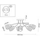 Припотолочная люстра Lumion Dorothy 4528/6C