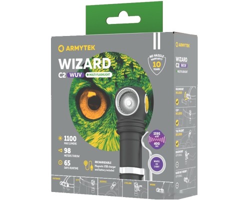 Фонарь Armytek Wizard C2 WUV Magnet USB