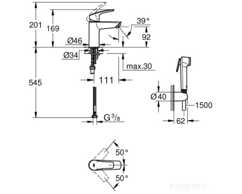 Смеситель Grohe Eurosmart 23124003